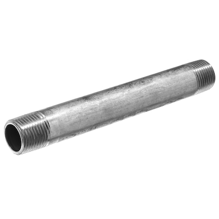 Aluminum Sch40 Pipe Nipple (Both Ends) 6 MNPT 6 L